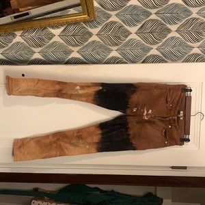 Bleached Good American Jeans (originally black). Grunged up & Comfortable.